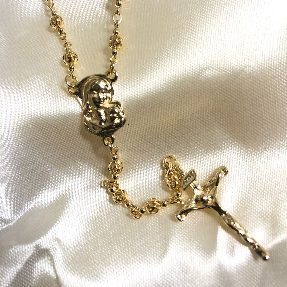 18k Gold Filled Rosary - Picture 2 of 3